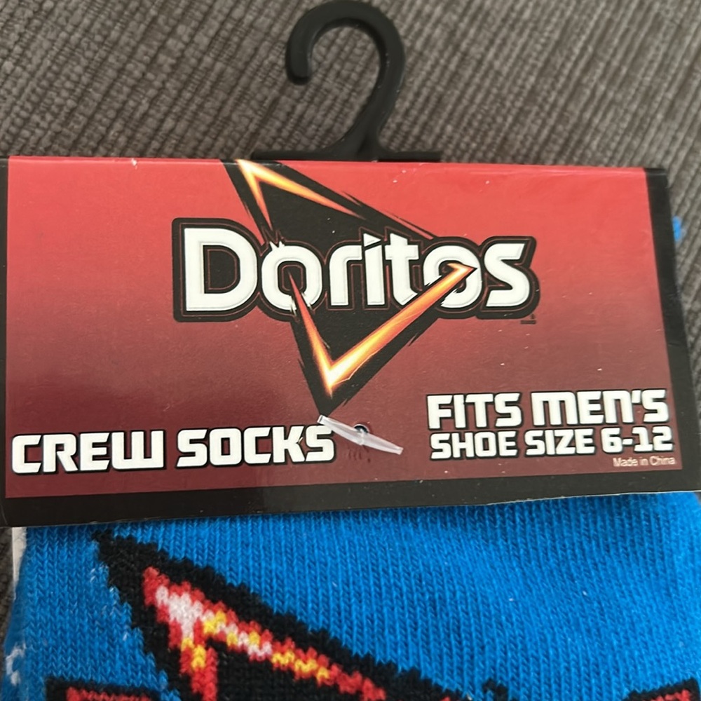 Doritos Cool Ranch Crew Socks OS (shoe size 6-12) NEW - Picture 2 of 4